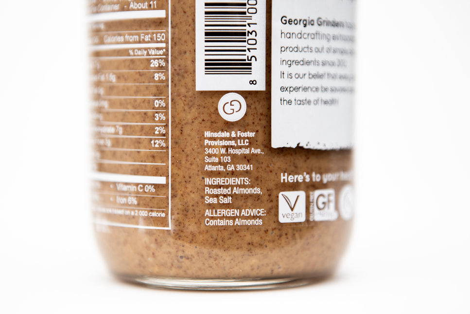 Georgia Grinders Almond Butter Mix Pack (Two 12oz jars of each; Original Almond Butter and Salt Free Almond Butter) - (CP-CL) by Georgia Grinders