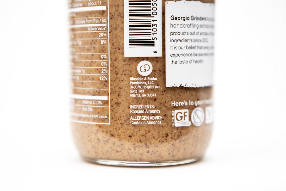 Georgia Grinders Almond Butter Mix Pack (Two 12oz jars of each; Original Almond Butter and Salt Free Almond Butter) - (CP-CL) by Georgia Grinders