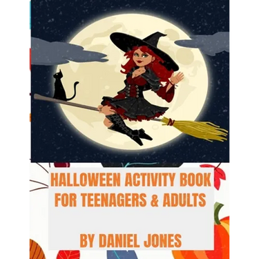 Halloween activity Book for Teenagers and Adults