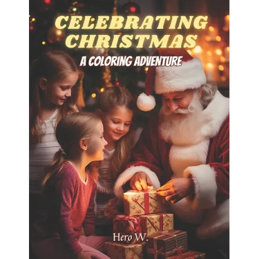 Celebrating Christmas: A coloring adventure: A coloring book for kids and young adults