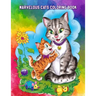 Marvelous Cats Coloring Book: Easy Educational Coloring Pages of Cats for Boys & Girls Ages 4-8