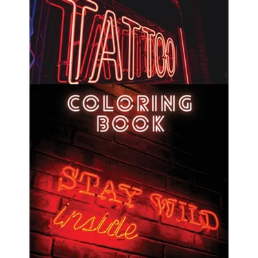Tattoo Coloring Book: Coloring and Activity Book for Men and Woman 87 Pages