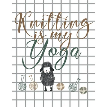 Knitting is my Yoga: Knitting Paper 4:5 and 2:3 Ratio for Tracking Record Your Patterns Designs Projects Yarns- Funny Gift Idea for Knitter