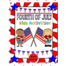 Fourth Of July Kids Activities: 4th Of July book Activities, Coloring Pages, Search Words, Games and More!