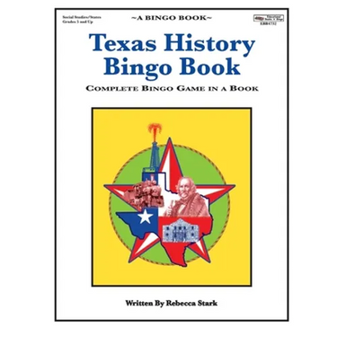 Texas History Bingo Book: Complete Bingo Game In A Book
