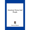 American Towns And People