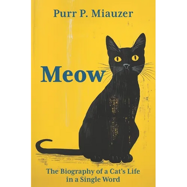 Meow - The Biography of a Cat's Life in a Single Word: Written in Feline Language I The Funniest Gift for Cat Lovers
