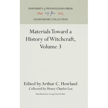 Materials Toward a History of Witchcraft