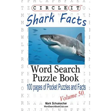 Circle It, Shark Facts, Word Search, Puzzle Book