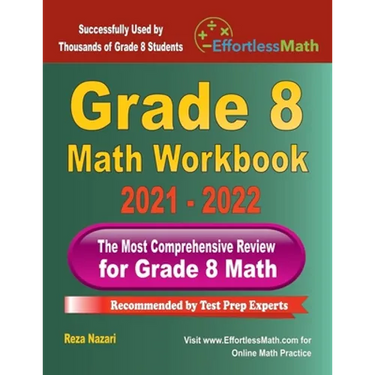 Grade 8 Math Workbook: The Most Comprehensive Review for Grade 8 Math