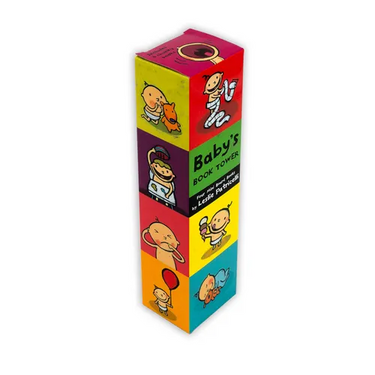 Baby's Book Tower: (Set of Four Mini Board Books for Babies and Toddlers about Emotions, Opposites, Sounds, and Playful Learning)