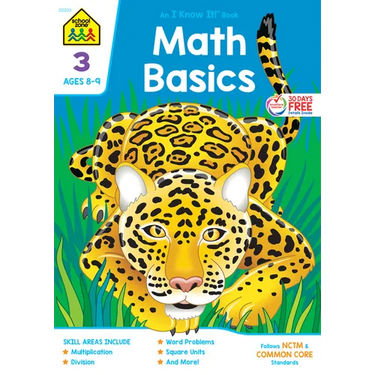 School Zone Math Basics Grade 3 Workbook