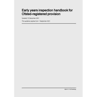 Early Years Inspection Handbook for Ofsted-Registered Provision