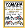 YAMAHA 1962-1976 ROTARY VALVE SINGLES ALL MODELS 50cc - 55cc - 60cc - 80cc - 100cc WORKSHOP MANUAL