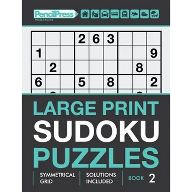 Large Print Sudoku Puzzles (Hard puzzles), (Book 2)