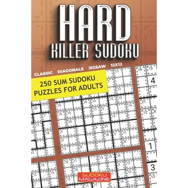 Hard Killer Sudoku: 250 Sum Sudoku Puzzles for Adults