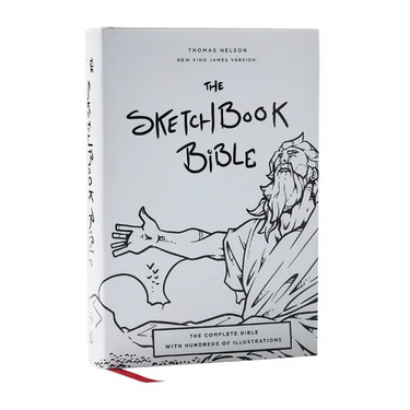 The Sketchbook Bible: The Complete Bible with Hundreds of Illustrations (Nkjv, Hardcover, Red Letter, Comfort Print)