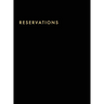 Reservations Book: Hardcover Restaurant Reservations, Double Page per Day for Lunch and Dinner, 8.5x11", Black