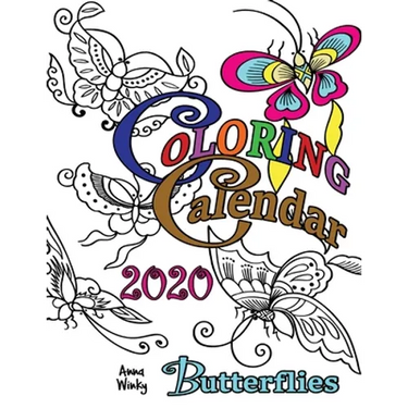 Coloring Calendar 2020 Butterflies