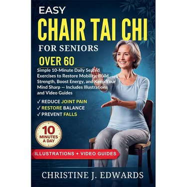 Easy Chair Tai Chi for Seniors Over 60: Simple 10-Minute Daily Seated Exercises to Restore Mobility, Build Strength, Boost Energy, and Keep Your Mind