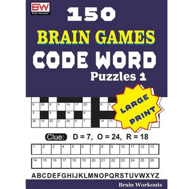150 Brain Games - CODE WORD Puzzles 1