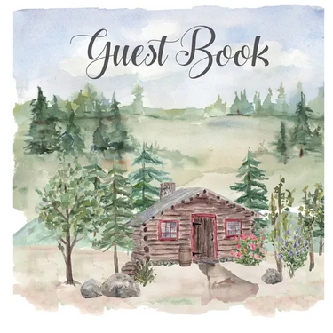 Cabin house guest book (hardback), comments book, guest book to sign, vacation home, holiday home, visitors comment book