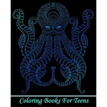 Coloring Books For Teens: Gorgeous Ocean Animal Drawings (Perfect for Beginners and Ocean Animal Lovers)