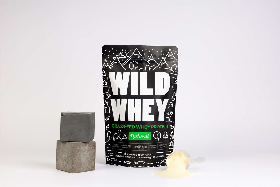 Cold Process Grass-Fed Whey Protein, Nondenatured, Pasture-Raised Cows by Wild Foods