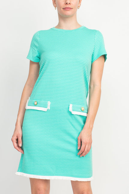 Emma & Michele Pocket Stretch Shift Dress by Curated Brands
