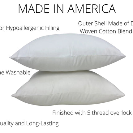 14x40 or 40x14 | Indoor Outdoor Down Alternative Hypoallergenic Polyester Pillow Insert | Quality Insert | Throw Pillow Insert | Pillow Form by UniikPillows