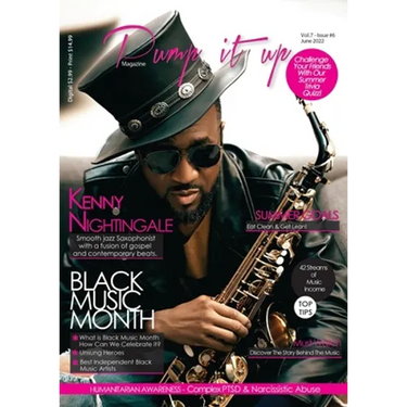 Pump it up Magazine - Vol.7 - Issue #6 - Saxophonist Extraodinaire Kenny Nightingale: Entertainment, Lifestyle, Humanitarian Awareness Magazine