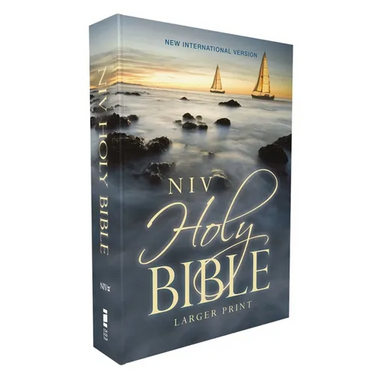 Niv, Holy Bible, Larger Print, Economy Edition, Paperback, Blue, Comfort Print