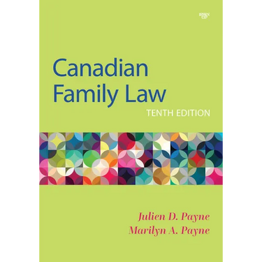 Canadian Family Law, Tenth Edition