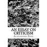 An Essay on Criticism