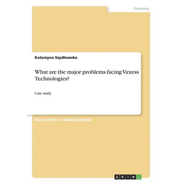 What are the major problems facing Vaxess Technologies?: Case study