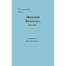 "These are artful villains" Maryland Runaways, 1789-1794: Maryland Runaways, 1789-1794