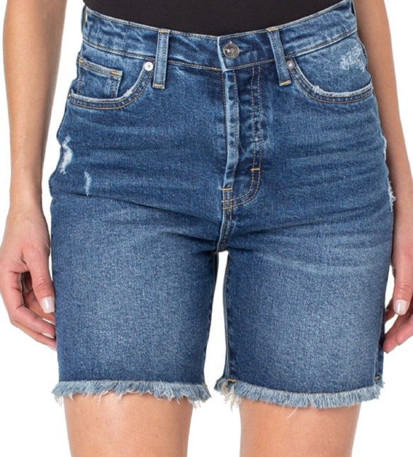 Earnest Sewn Women's Cutoff Distressed Denim Shorts Blue by Steals