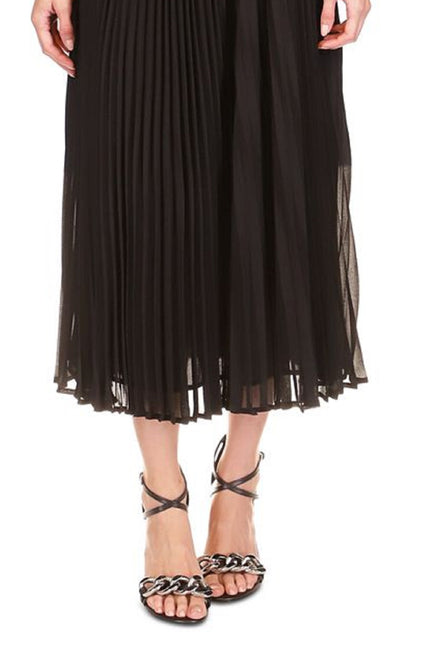 Michael Kors Women's Pleated Midi Skirt Black by Steals
