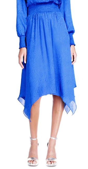 Michael Kors Women's Fractal Zebra Handkerchief Dress Blue by Steals
