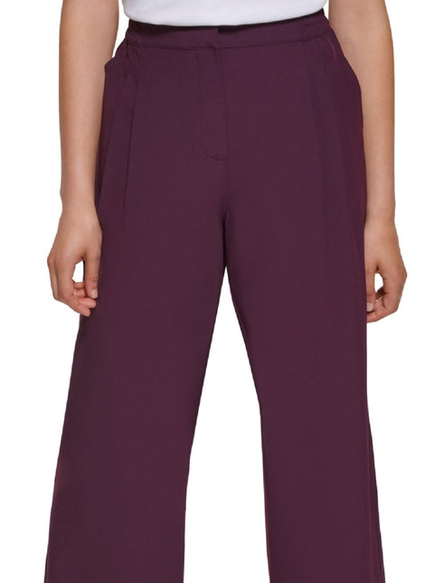 Calvin Klein Women's Women's Wide Leg Cropped Pants Purple Size Large by Steals