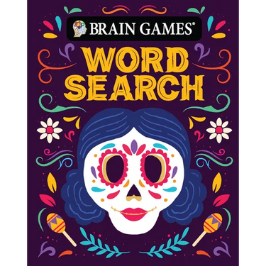 Brain Games - Take-Along - Word Search (Sugar Skull Design - Day of the Dead and Halloween)