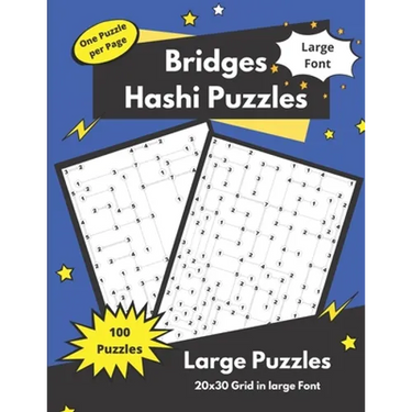 Hashi Puzzles: Bridges and Islands Puzzles for adults and seniors