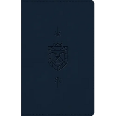 ESV Kid's Bible, Thinline, Red Letter (Trutone, Dark Blue, Lion of Judah Design)