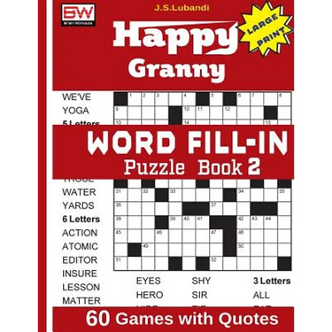 Happy Granny WORD FILL-IN Puzzle Book 2