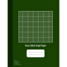 Cross Stitch Graph Paper: 14 Lines Per Inch, Graph Paper for Embroidery and Needlework, 8.5''x11'', 100 Sheets, Green Cover