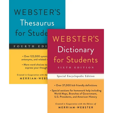 Webster's for Students Dictionary/Thesaurus Shrink-Wrapped Set