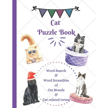 Cat Puzzle Book: Word Search & Word Scrambles of Cat Breeds & Cat related terms