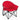 Folding Camping Moon Padded Chair with Carrying Bag-Red