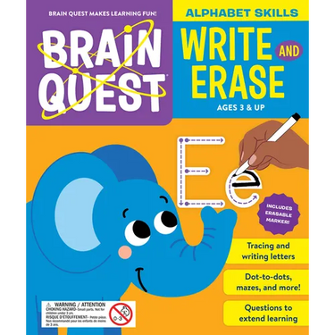 Brain Quest Write and Erase: Alphabet Skills