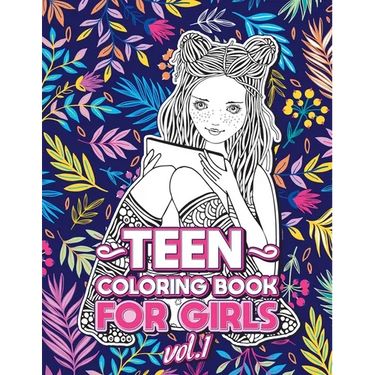 Teen Coloring Books for Girls: Fun activity book for Older Girls ages 12-14, Teenagers; Detailed Design, Zendoodle, Creative Arts, Relaxing ad Stress